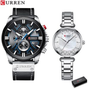Curren Fashion Chronograph Homens Relógio Esportivo De Quartzo À