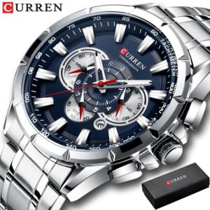 Curren Homens Relógios Aço esporte pulso Inoxidável Top Luxo Marca
