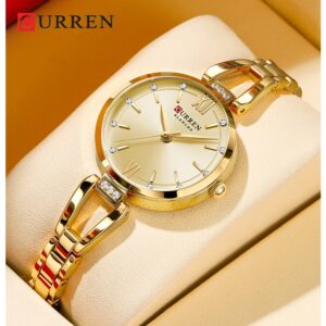 Curren Moda Luxo design Requintado Elegante Lazer Quartzo Relógio