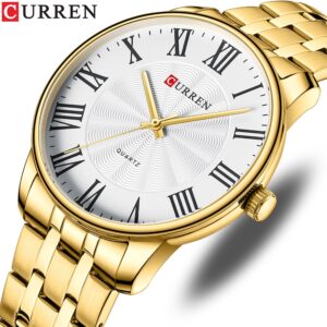 Curren Nova Marca De Luxo Relógios Masculinos Quartzo Casual Business