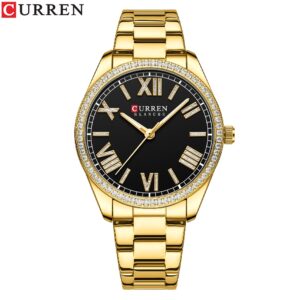Curren Relógio Das Mulheres Marca Original Novo Ouro Luxo Criativo
