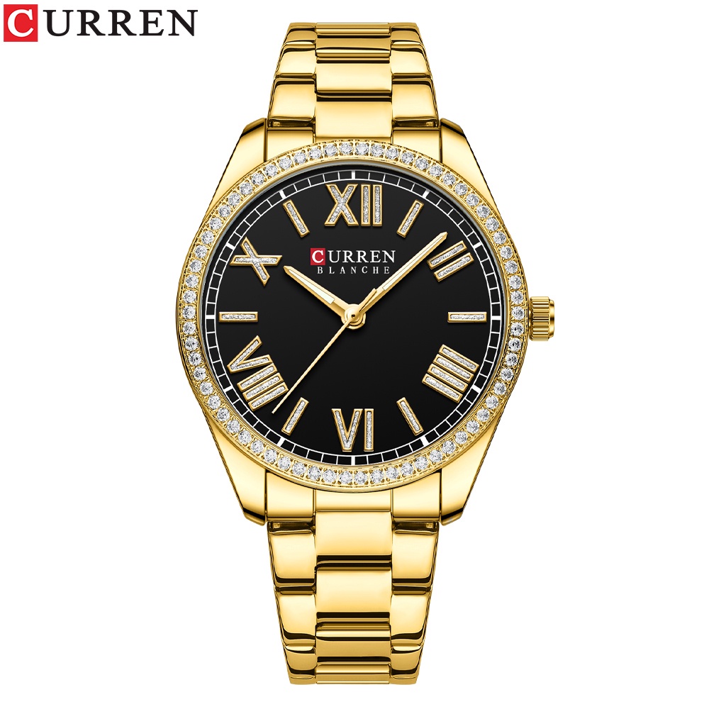 Curren Relógio Das Mulheres Marca Original Novo Ouro Luxo Criativo