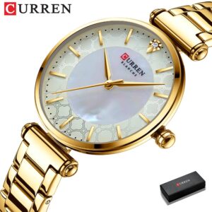Curren Relógio De Pulso De Quartzo Feminino Com Pulseira De Aço