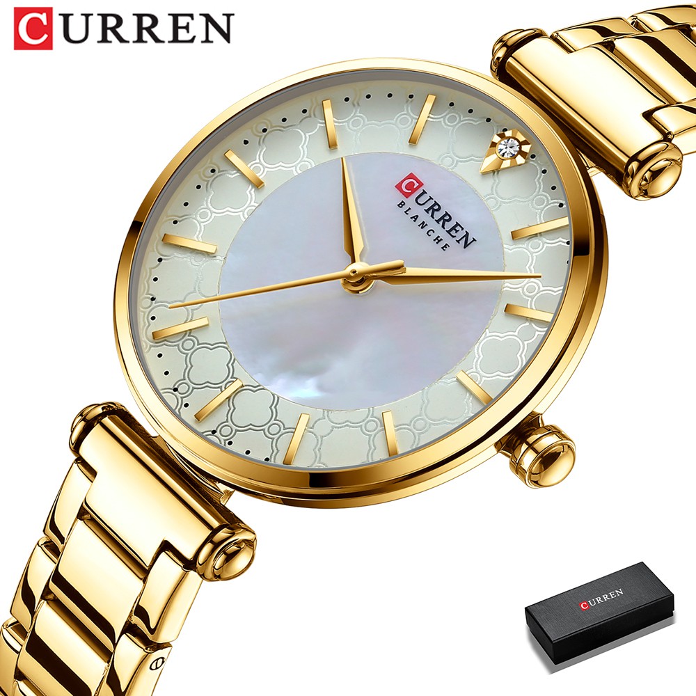 Curren Relógio De Pulso De Quartzo Feminino Com Pulseira De Aço