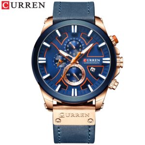 Curren Relógio De Pulso Masculino Multifuncional Com Pulseira De