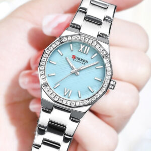 Curren Relógio Feminino Novo Original Genuíno Moda Diamantes