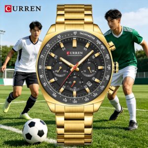 Curren Relógio Masculino De Marca Genuíno Novo Design Retrô Elegante