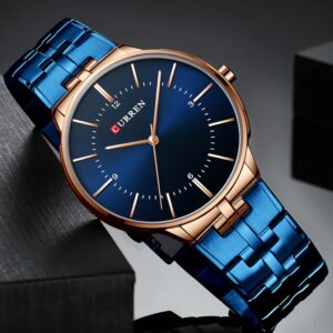 Curren Relógio Masculino De Quartzo À Prova D’água Marca De Luxo Em