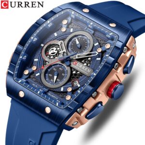 Curren Relógio Masculino Marca Original Cronógrafo Multifuncional De