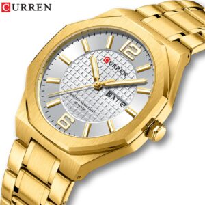 Curren Relógio Masculino Original Novo Simples Aço Inoxidável