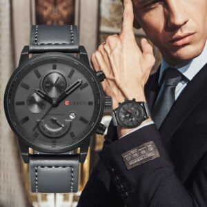 Curren Relógio Masculino Quartz Analógico À Prova D ‘Água 8217xs