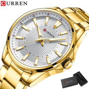 Curren Relógio Moda Masculina Retro Simples Discagem Casual Negócios
