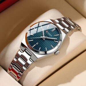 Curren Relógio Original Feminino Novo Sênior Simples De Aço