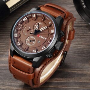 Curren Relógios Masculinos Top Marca De Luxo Moda Casual Negócios