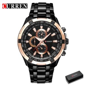 Curren Relógios Masculinos Top Marca De Luxo Moda Casual Quartzo