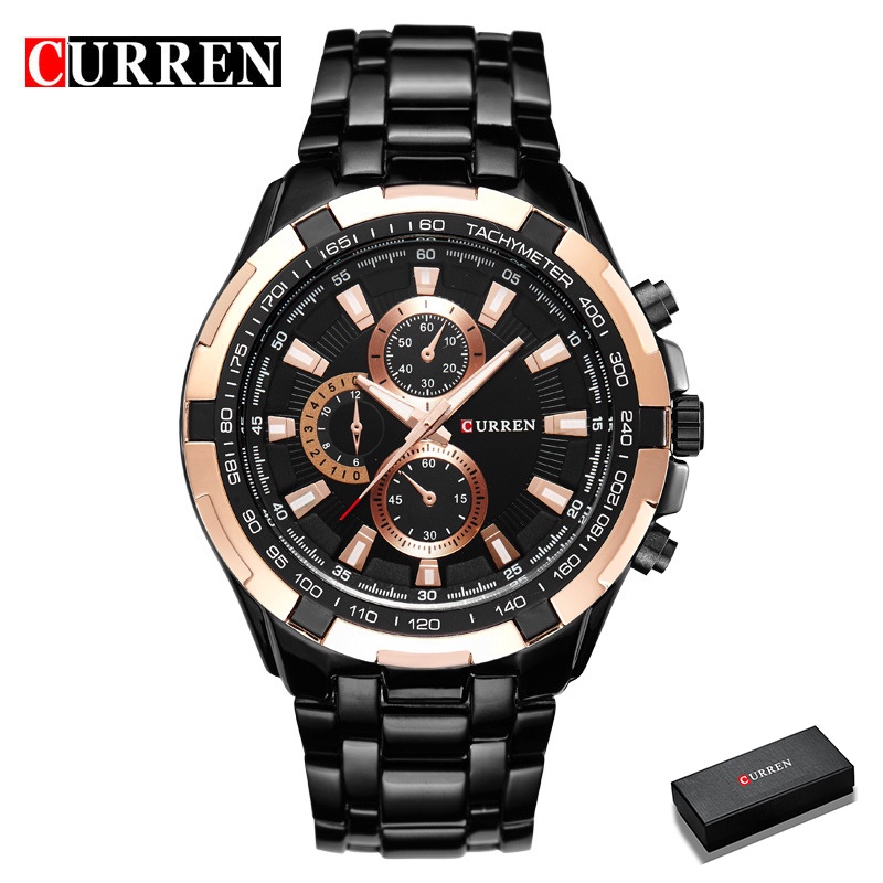 Curren Relógios Masculinos Top Marca De Luxo Moda Casual Quartzo