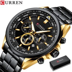 Curren Top Marca Luxo Da Relógio Masculinos Original Moda Quartzo