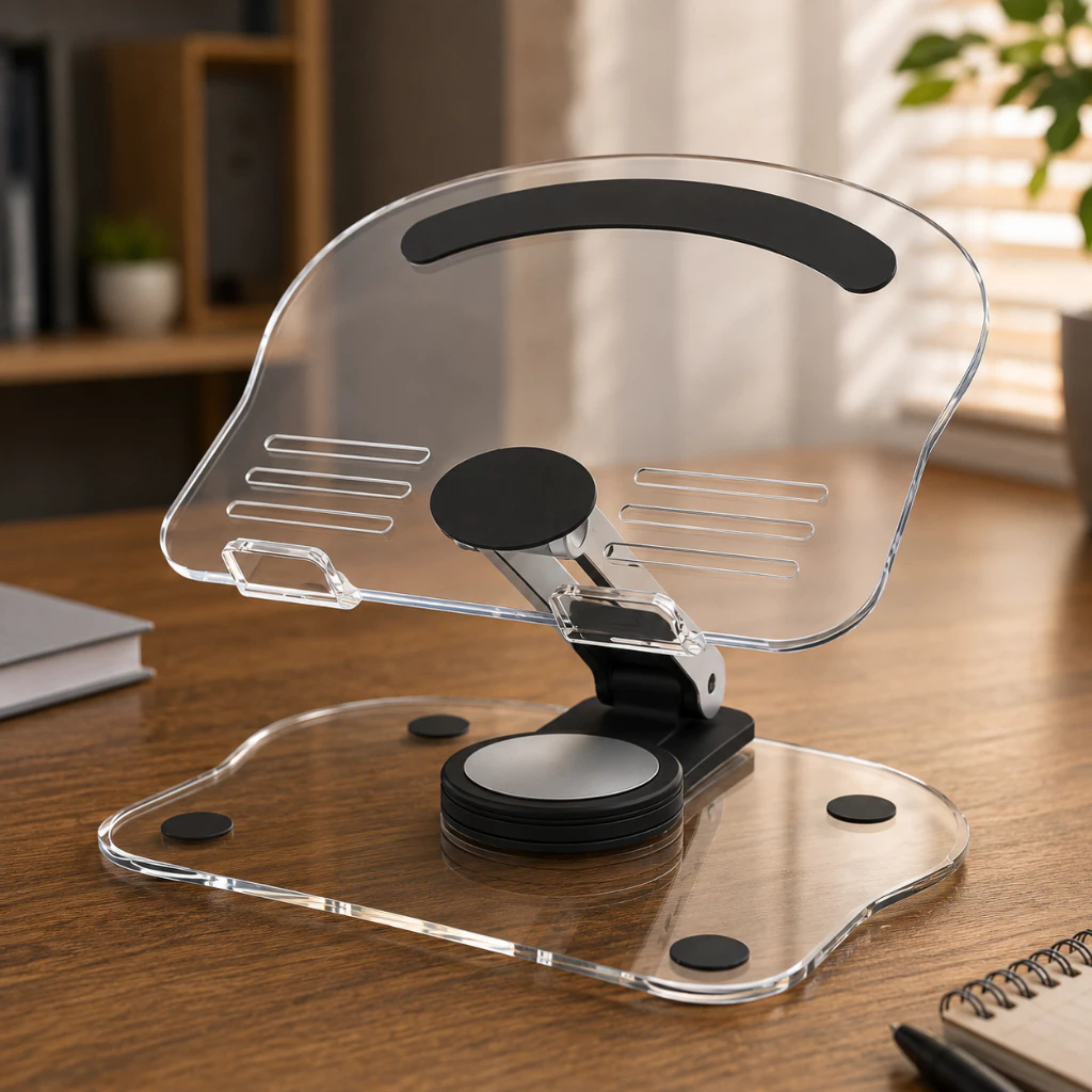 Daguan Suporte Transparente Giratório 360° para Celular e Tablet