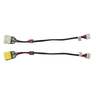 DC Jack para Notebook compatível com Lenovo Com Cabo de 17 cm