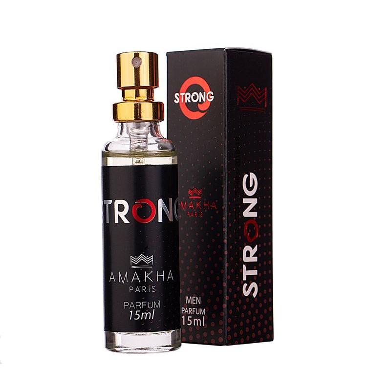 Deo Colônia Masculino Strong 15ml Fragrância Fougère para Dia Perfume