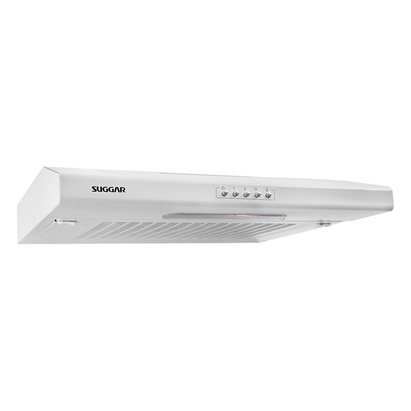 Depurador de Ar Suggar 60cm Slim Branco 3 Velocidades 390m³ h Manta