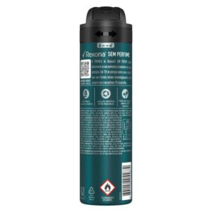 Desodorante Antitranspirante Aerosol Rexona Masculino Sem Perfume 72h