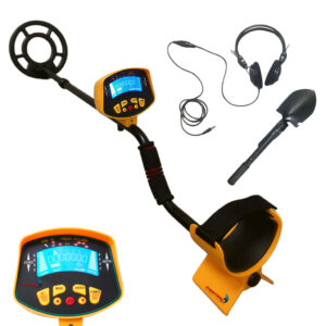 Detector de Metais Importway, Kit com Fone de Ouvido e Pá, para Ouro