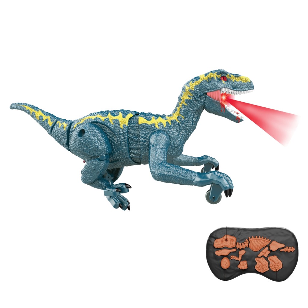 Dinossauro de Brinquedo c Controle Anda Emite Som Maxi Toys