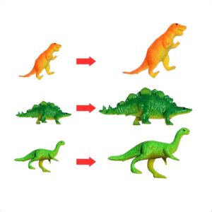 Dinossauro de Brinquedo Sortido Cresce na Água Unitário Polibrinq