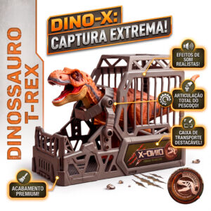 Dinossauro T Rex Tiranossauro Articulado Eletrônico Som E Luz Com