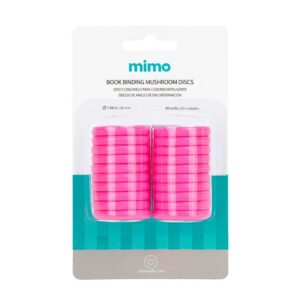 Disco Cogumelo para Caderno Inteligente Rosa Candy Mimo 35 mm 20 Unids