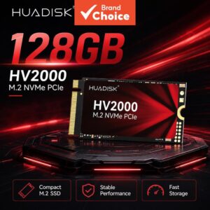Disco rígido SSD M.2 NVMe Huadisk 2242 128GB, PCIe Gen3x4, interno