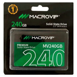 Disco Sólido Ssd Macrovip 240gb 2.5 Sata 3 450mb s Mv240gb Cor Preto