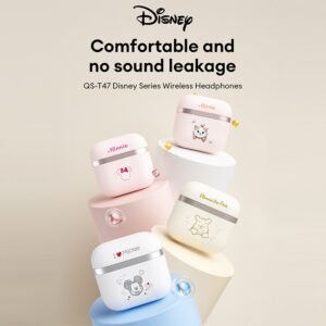 Disney QS-T47 Fone De Ouvido Bluetooth Sem Fio Redução Ruído