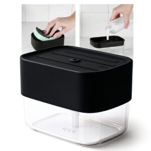 Dispenser de Detergente 500ml com Porta Esponja Trium OU Organizador