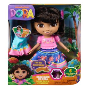 Dora Aventureira Boneca Dançarina Saia Giratória Com Som