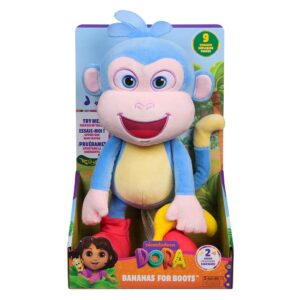 Dora Aventureira Pelúcia 33cm Interativa Macaco Botas