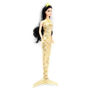 Dream Doll Boneca Sereia Fashion Doll Dourada