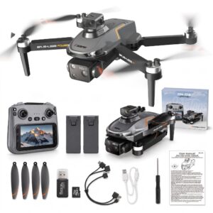 Drone ES105 Max GPS Motores Brushless 3 Câmeras HD Desvio Obstáculos