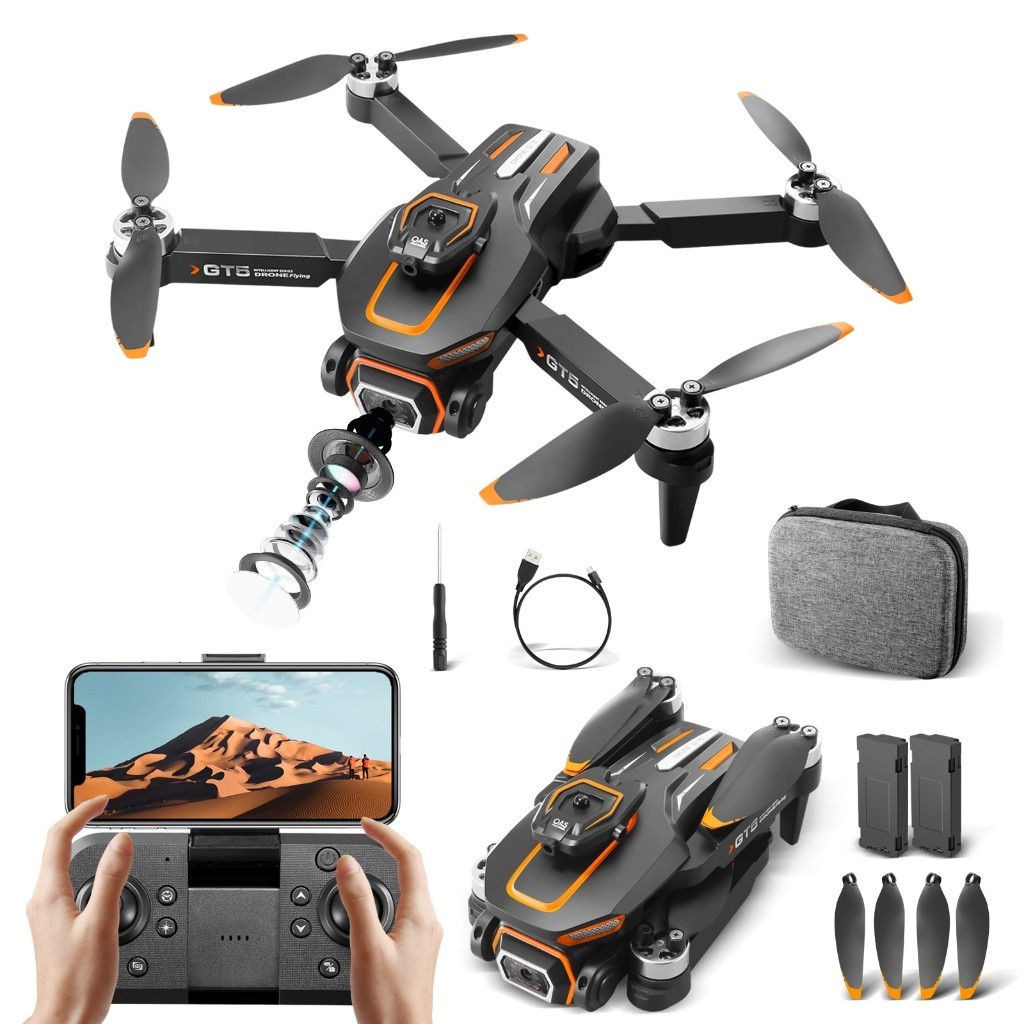 Drone profissional GT5 com motor sem escovas e câmara HD Wi-Fi Fpv 2