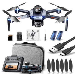 Drone profissional GT8 com resolução 4K, tela de 4,3 polegadas e duas