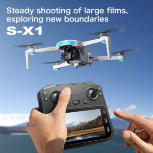 Drone S-X1 Brushless Com GPS Estabilização Eletrônica De Imagem Em 8K