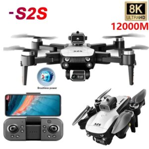 Drone S2s Profissional Câmera Hd Motor Brushless Novo Full