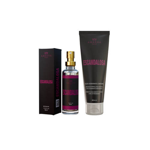 Duo Essencial Escandalosa Amakha Paris: Perfume de Bolso Hidratante