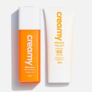 Duo Protetor Solar Sérum Antioxidante Vitamina C Creamy Skincare