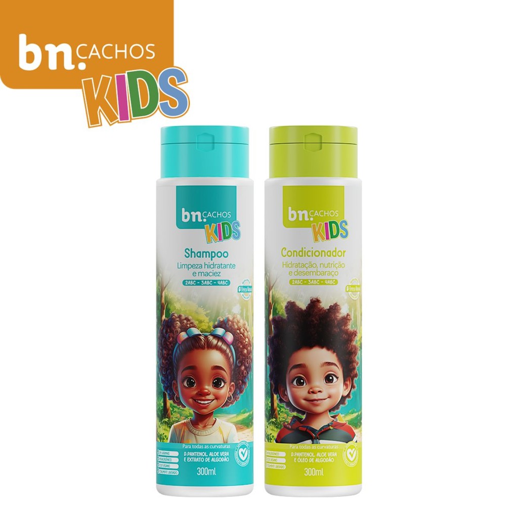 Duo Shampoo Condicionador Cachos Kids bn.Cachos