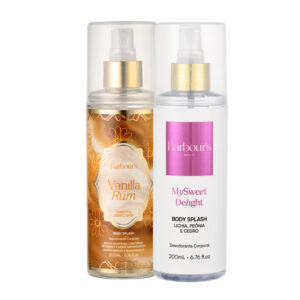 Dupla Body Splash Delight e Vanilla Rum Barbour’s Beauty 200ml