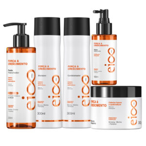 Eico Pro Força Crescimento Shampoo Condicionador Máscara Spray Fluído