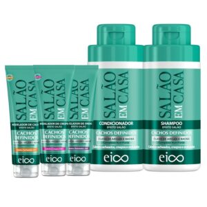 Eico Salão Em Casa Cachos Definidos Shampoo e Condicionador 450ml