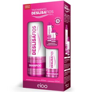 Eico Tratamento Deslisa Fios Shampoo Sem Sal 800ml Condicionador